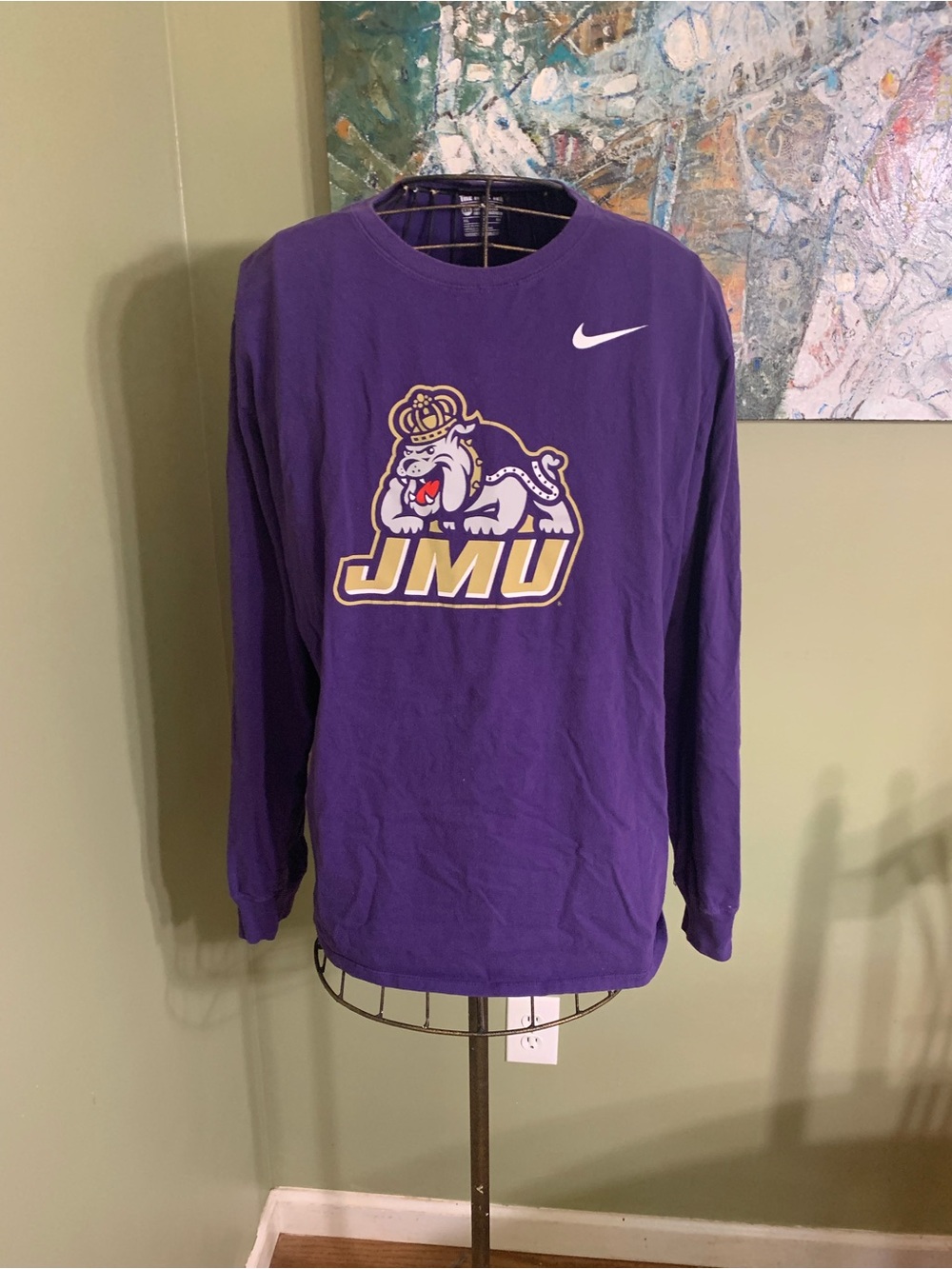 Nike James Madison Dukes long sleeve T-shirt in size XXL.